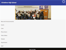 Tablet Screenshot of christianahs.org